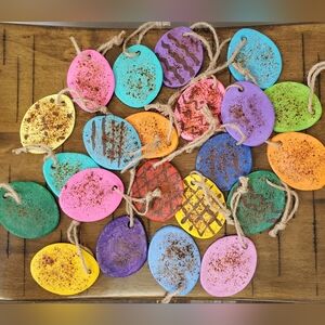 Salt Dough Egg Ornaments